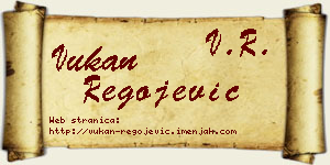 Vukan Regojević vizit kartica